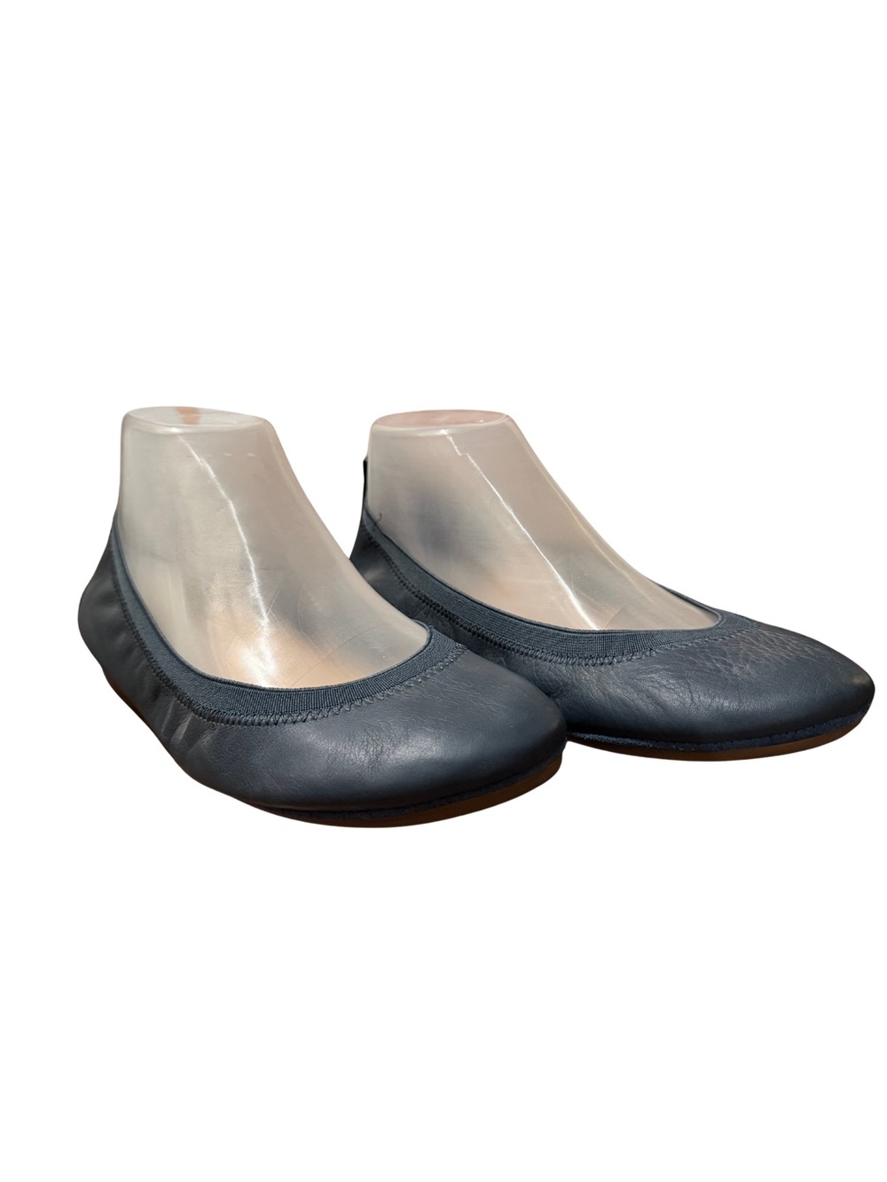 Yosi Samra Samara Foldable Leather Ballet Flat Deep Navy Sz 8 NWOT